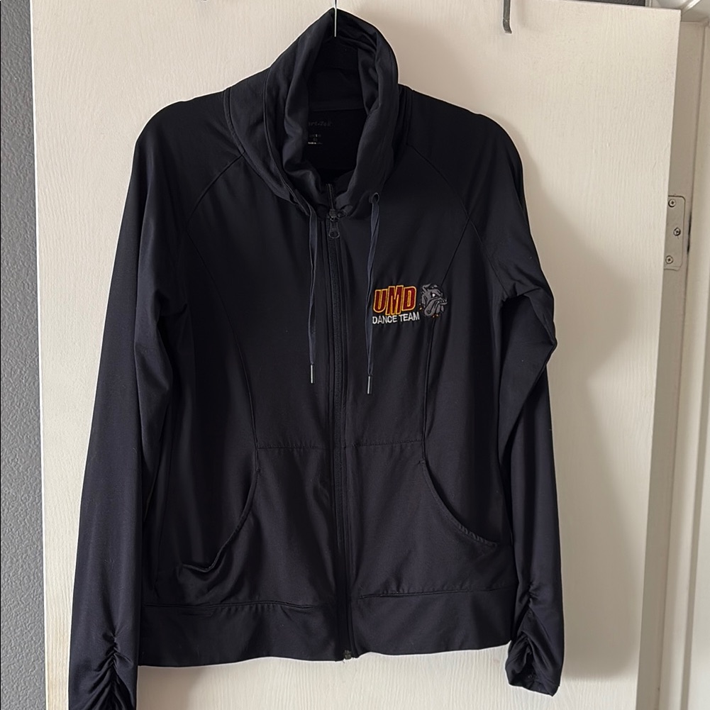 SportTek Black Bomber Jacket With Athletic Appeal